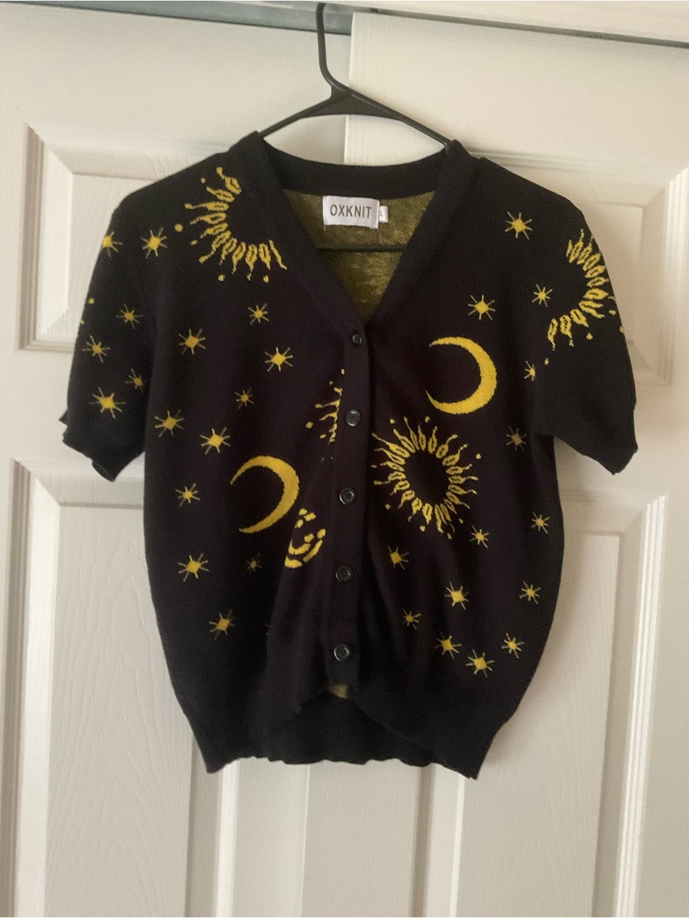 Whimsigoth Celestial Button Up Sweater - Picture 5 of 5